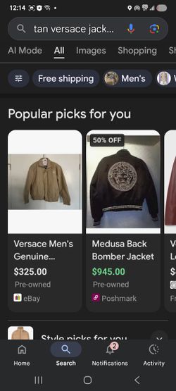 Versace Mens LEATHER JACKET Vintage
