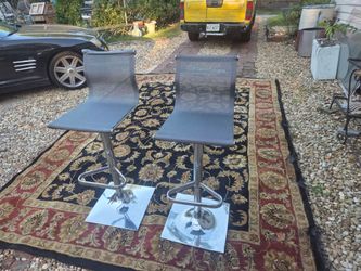 Set of 2 Modern Bar Stools 45 Ea.  Oriental Carpet 11 X 8 Foot 199