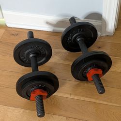Yes4All Adjustable Cast Iron Dumbbells (Pair)