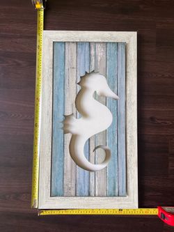 Coastal Seahorse Wall Art