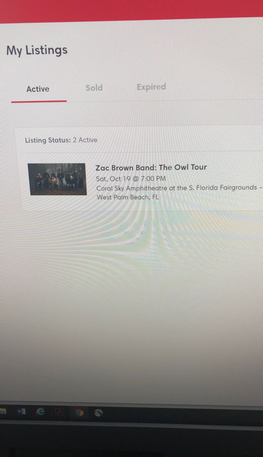2 Zac Brown Concert Tickets for 10/19 at Coral Amphitheater
