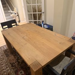Crate and Barrel Wood Dining Room Table