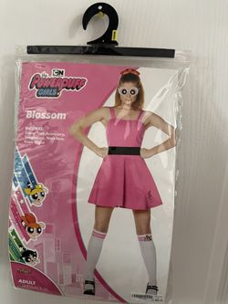 Brand New Adult Blossom Halloween  Costume - The Powerpuff Girls