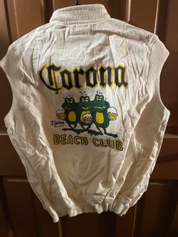 Vintage Corona Vest 1990s Tijuana Fire
