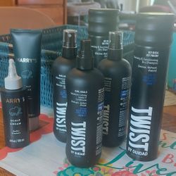 Five Twist Products And Two Harry's Scalp Products
