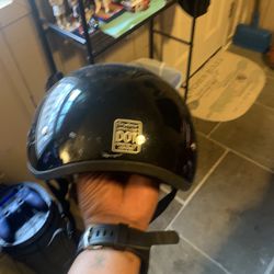 Motorcycle Skullcap Helmet Good Condition 