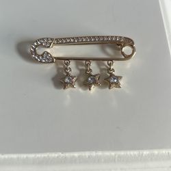 White House Black Market Safety Pin Brooch