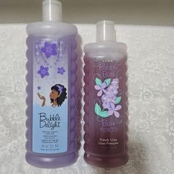 **NEW** (2) AVON BUBBLE BATH Lavender Dreams & French Lilic 