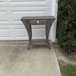 Table/end table/one drawer table/side table/grey table