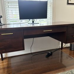 Crate and Barrel Solid Wood Desk