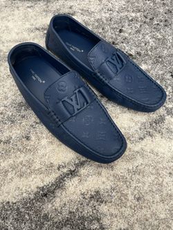 Louis Vuitton Monte Carlo Moccasin - size 12-Blue-M11ND0274