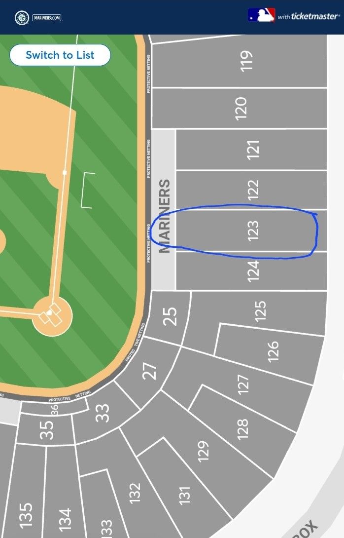 2 Mariners Vs. Oakland Tickets Sunday October 2nd
