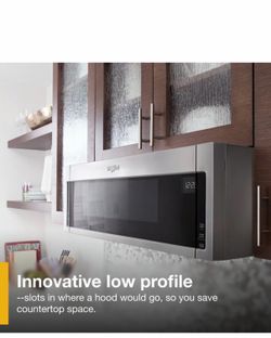 Microwave over the range hood combo