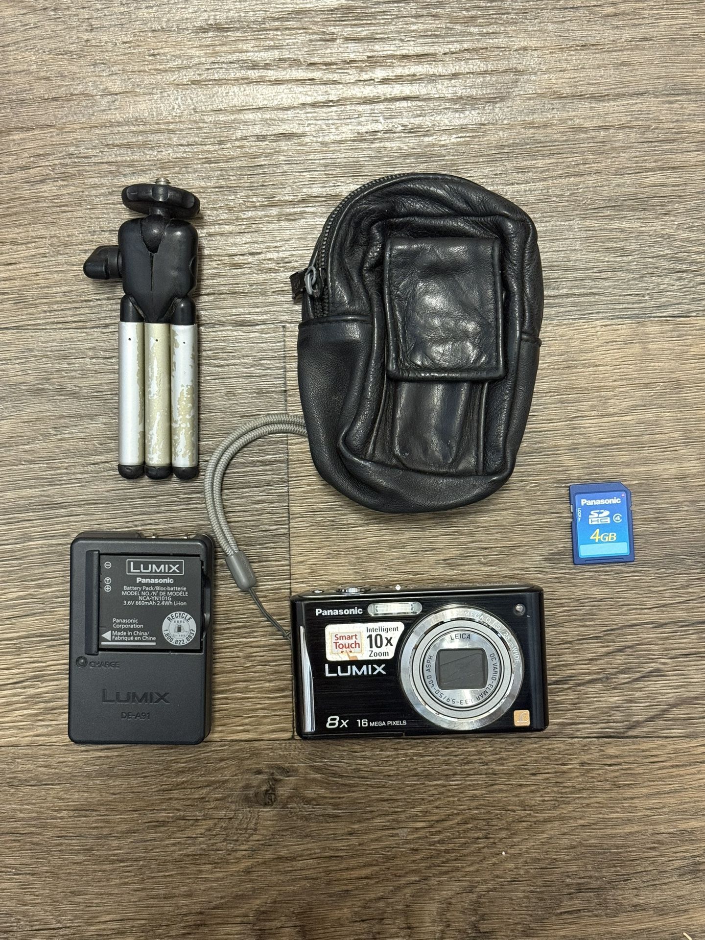 Panasonic Lumix DMC FH27 digital point & shoot camera with case