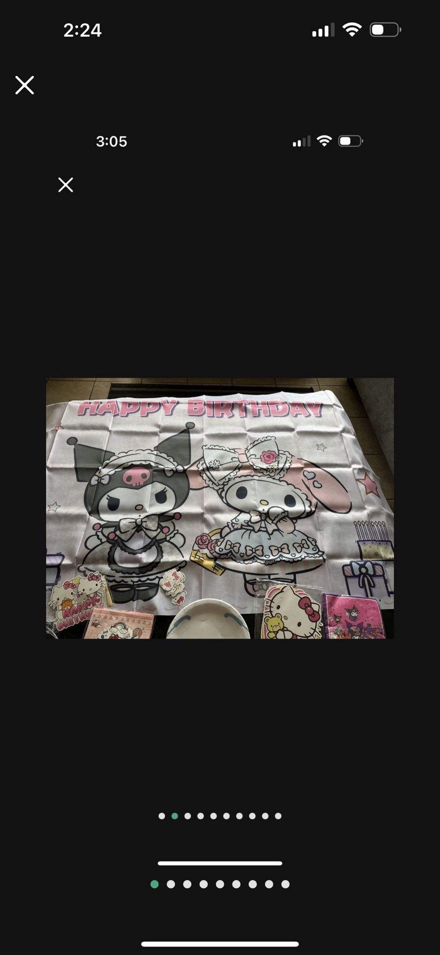 Hello Kitty, party supplies