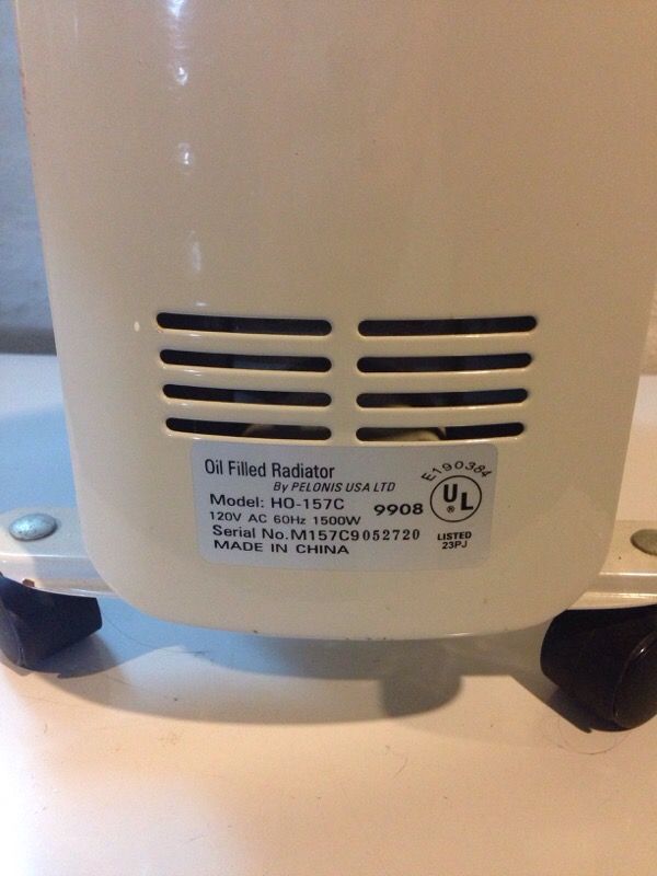 Oil Filled Radiator Heater - Pelonis HO-157C for Sale in Webster Groves, MO  - OfferUp