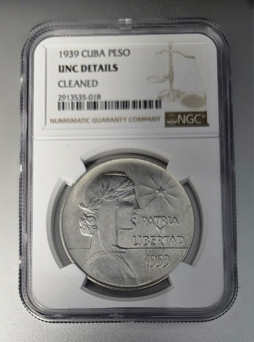 1 Peso 1939 Abc Cuba