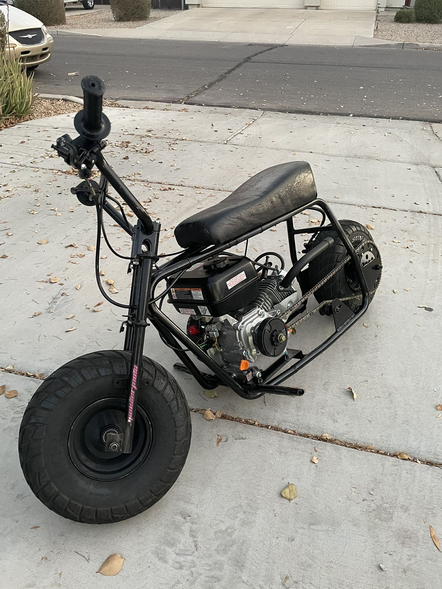 stretched mini bike