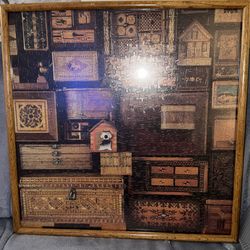 Puzzle in OAK frame