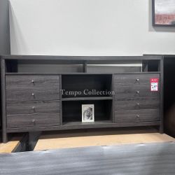 TV Stand / Buffet, Distressed Gray Color, SKU#10161627