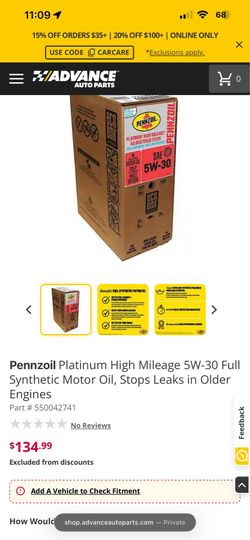 Pennzoil 5w30 6 gallon box