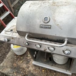 4-Burner Gas Grill, Side Burner, Stainless