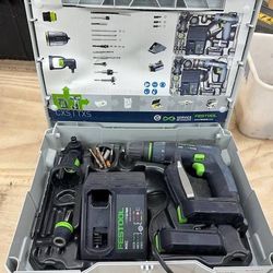 Festool CXS Cordless Drill + 2 Batteries + Right Angle – $200 (Rainier, WA)