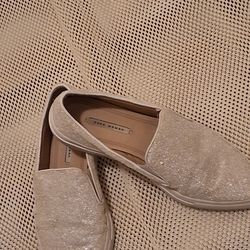 Zara White Crystal Encrusted Sneaker : size 38