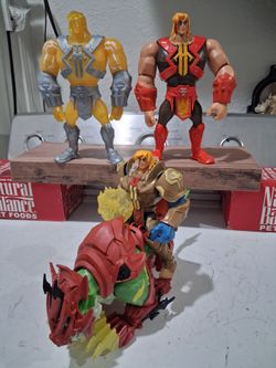 He man and masters of the Universe action figures.  Good condition.