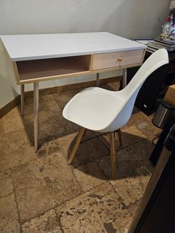 Mid-Century Modern Desk and Chair Set