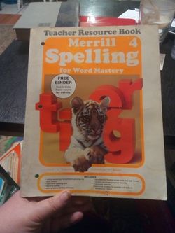 Merrill Spelling 4,teacher Resource Book