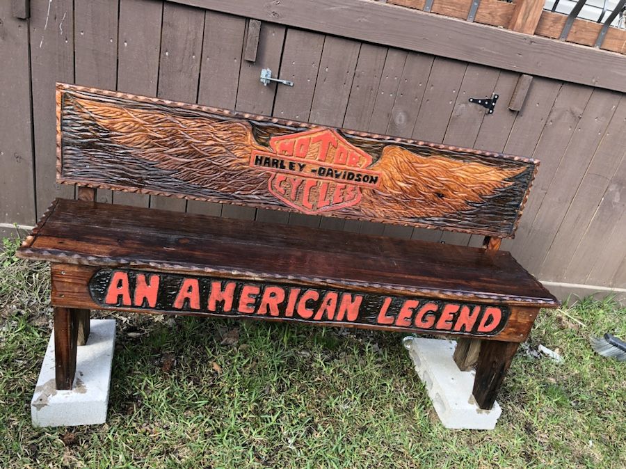 Harley davidson bench