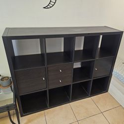 KALLAX (Ikea) 3x4 Shelf Unit + Door/drawers
