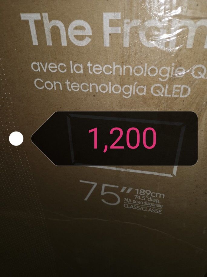 SAMSUNG 75"INCH QLED 4K THE FRAME TV LS03D