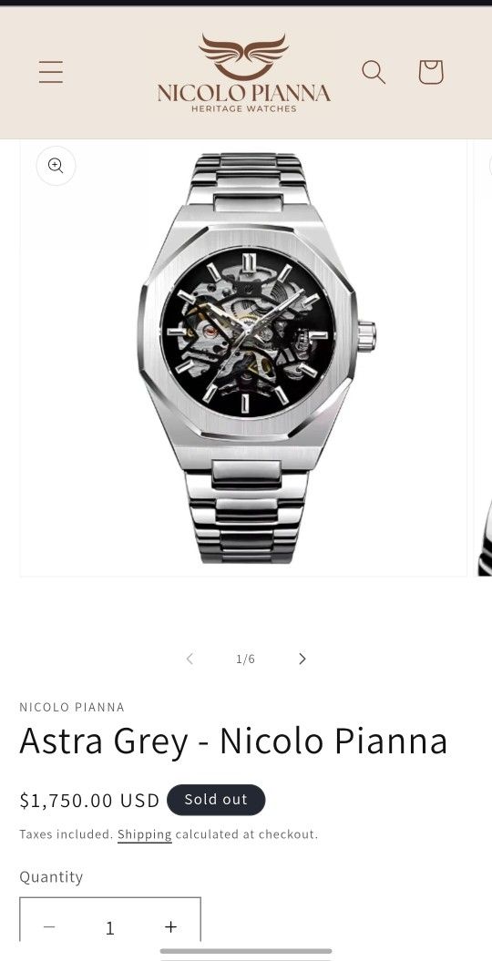 Nicolo Pianna Watch Brand New (Read Description)