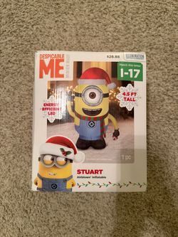 Gemmy 3.5' Minion Stuart Christmas Airblown Inflatable