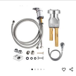 3449: New Salon Shampoo Bowl Sink Faucet Vacuum Breaker Replacement Kit Chrome Faucet with Shampoo Bowl Hose and Sprayer Replacement Parts for Hair Sa