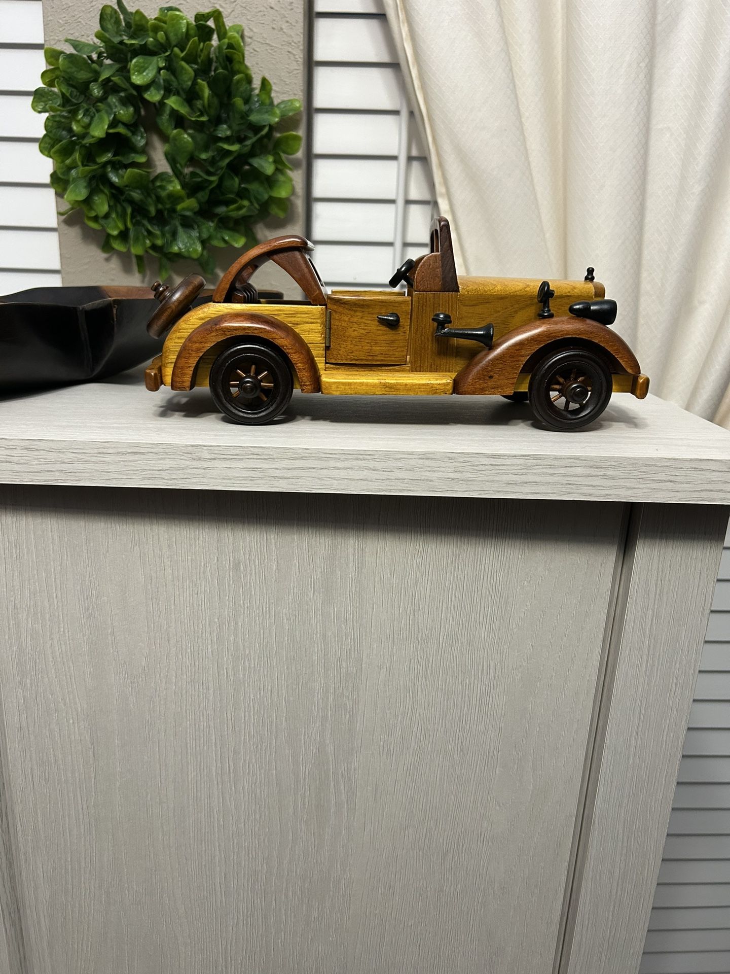 Vintage Wooden Model Car