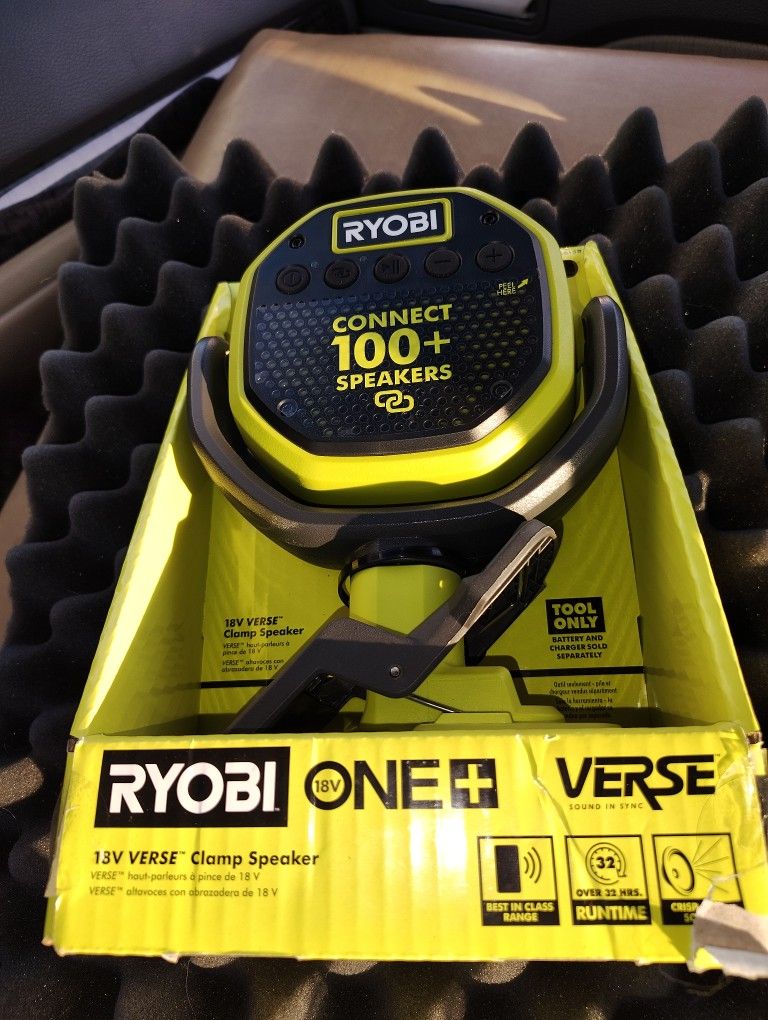 Ryobi Clamp Bluetooth Speaker