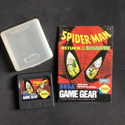 Sega Game Gear Spider-Man Game 