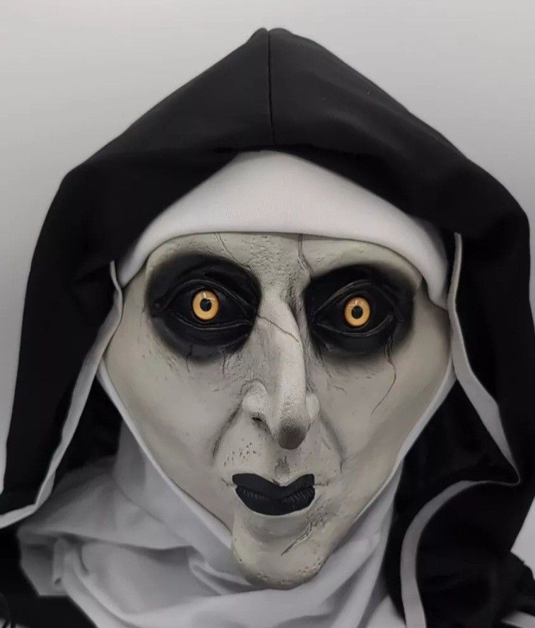 The Nun Zombie Mask Halloween Props Adults' Men's Women's Scary Costume Party.
The Nun Mask Full Head Nun Scary Halloween Mask Costume Scary Nun Costu