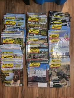 Set Of 68 Asst. Railroad Model Craftsman Model Train Magazines