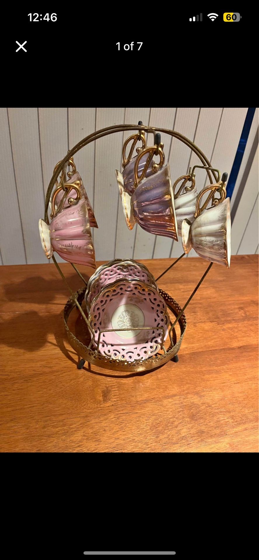 Porcelain Tea Set with Stand