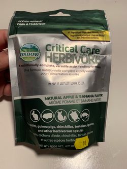 Oxbow Critical Care Herbivore Apple Banana 4.97oz
