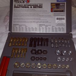 51 Pc Rethreading Kit Standard And Metric