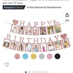 Sweet 16 Party Decorations With Holder For Pictures