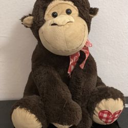 Valentines Monkey Plush