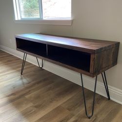 Handmade Midcentury Modern Console Table
