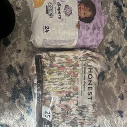 Total Of 50 Diapers Size 5