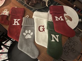 wondershop monogram stockings paw K G N M